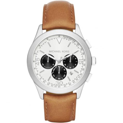 michael kors tan mens watch